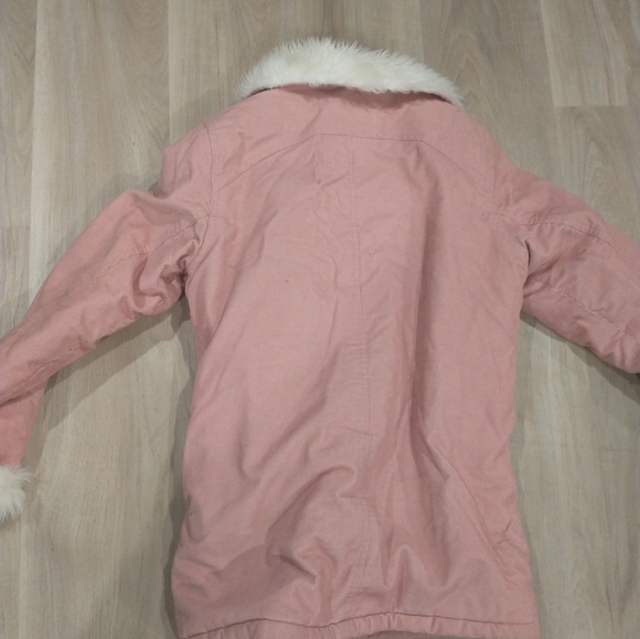 Pink chordory zippered faux fur jacket - Picture 7 of 7